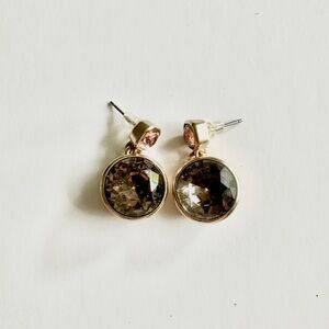 Banana Republic Gold-tone Pink/Champagne Drop Earrings